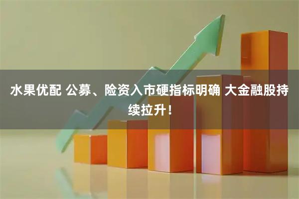 水果优配 公募、险资入市硬指标明确 大金融股持续拉升！