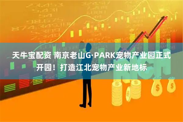 天牛宝配资 南京老山G·PARK宠物产业园正式开园！打造江北宠物产业新地标