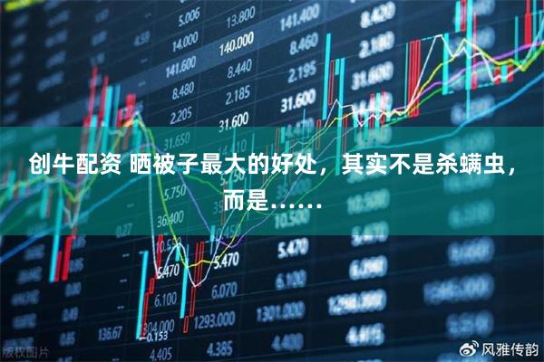 创牛配资 晒被子最大的好处，其实不是杀螨虫，而是……